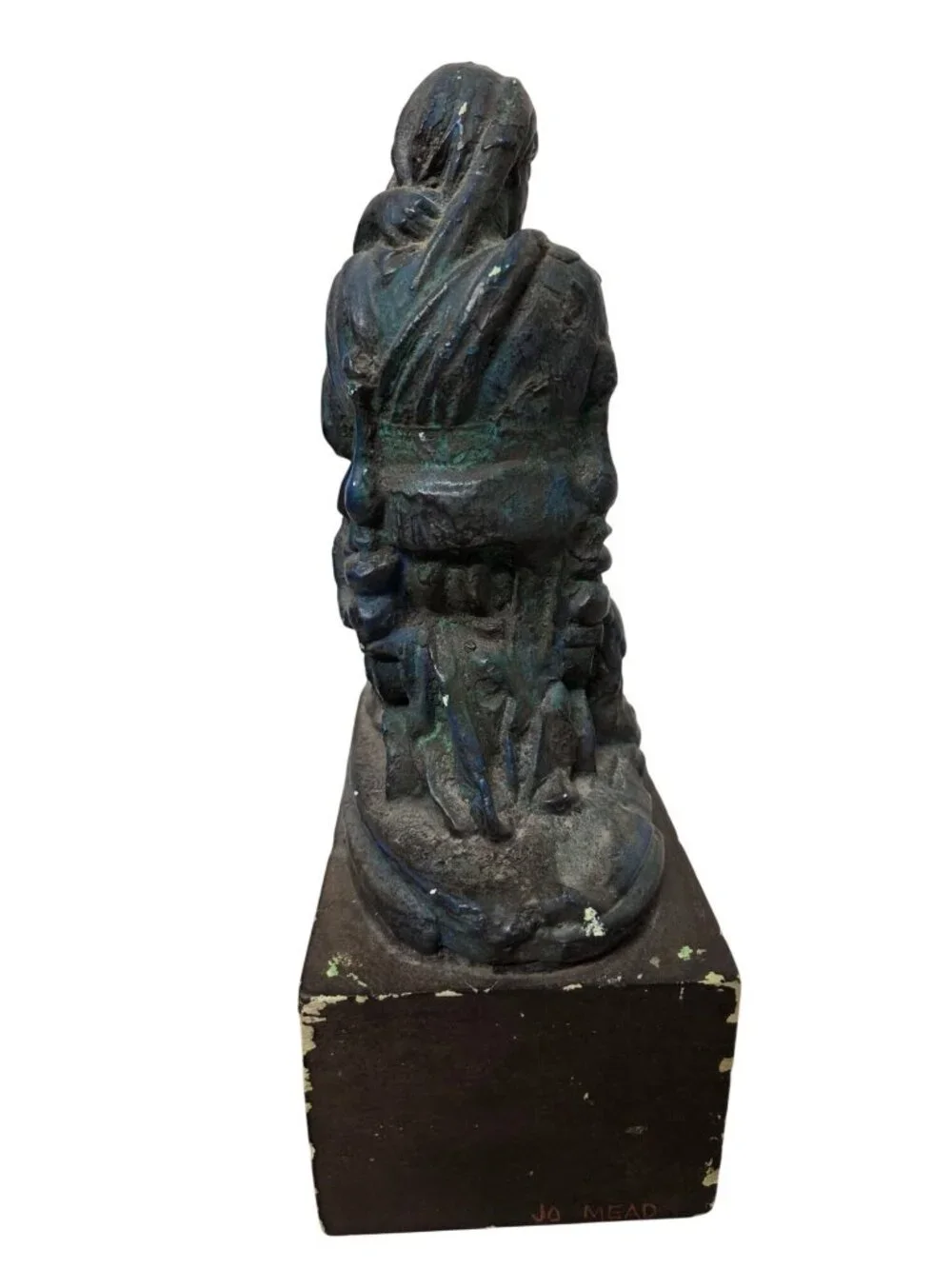 Vintage Chalkware Mother & Child 9